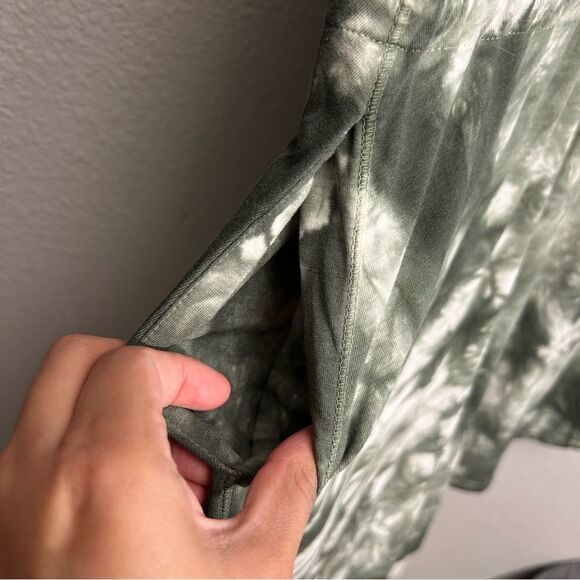 Sweaty Betty Take It Easy Tie Dye Moss Green Dress Size XSmall Drawstring Pocket - Picture 5 of 16